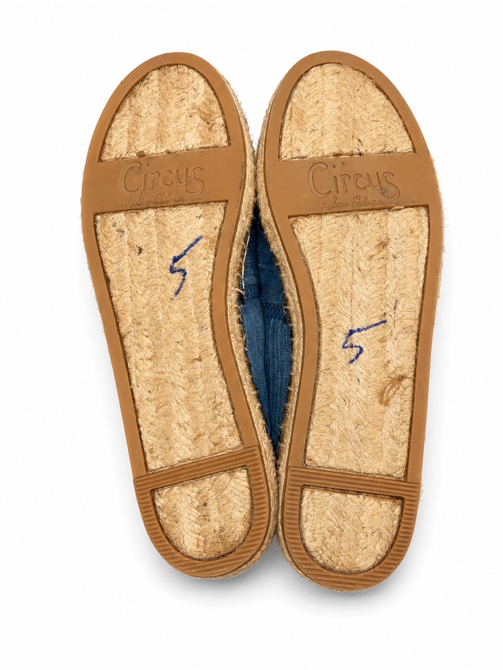 Circus by Sam Edelman Denim Slip-On Espadrilles with Bee & Crown Patches - Picture 6 of 6